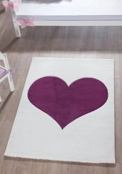 Relita Teppich Lila Herz, 170 X 120 Cm