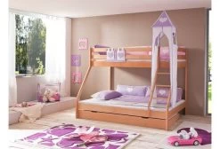 Relita Turm-Set Groß Lila/weiß-Herz