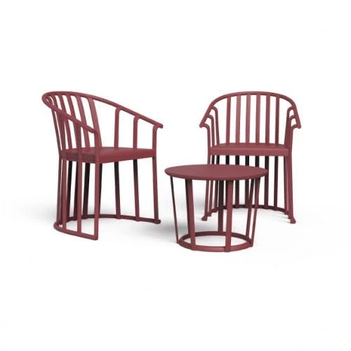Resol Gartenset Raff Bordeaux 3-teilig 3 Resol Gartenset Raff Bordeaux 3-teilig