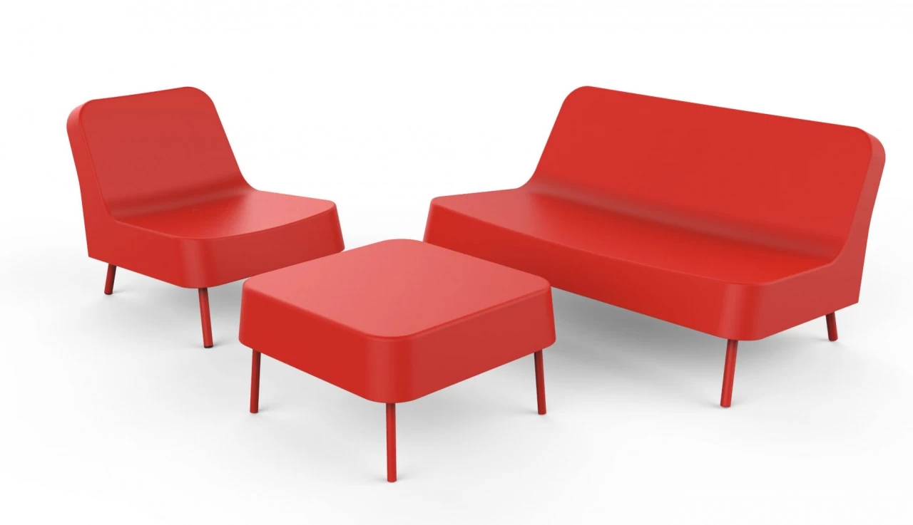 Resol Sessel Bob Rot 5 Resol Sessel Bob Rot – Bild 3