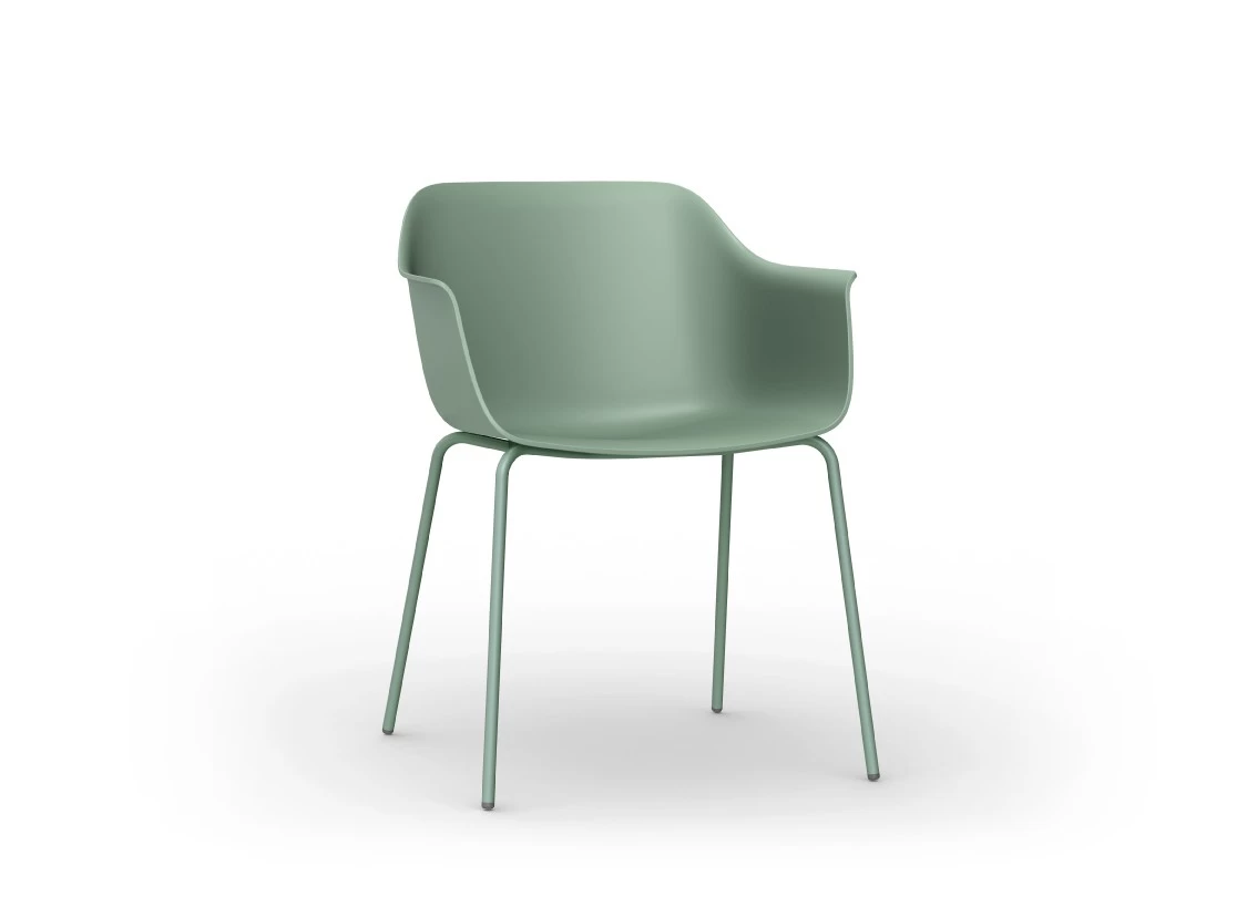 Resol Armlehnenstuhl Shape Grüngrau (2er-Set) 3 Resol Armlehnenstuhl Shape Grüngrau (2er-Set)