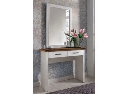 Schminktisch Mit Spiegel Laguna Pinie Weiss Braun