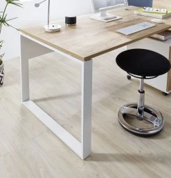 Livingruhm Schreibtisch Weiss Eiche Dekor 158 X 79 Cm -Paulmann Store schreibtisch leo weiss eiche dekor 158cm breit 1291610 11552 1280x1280