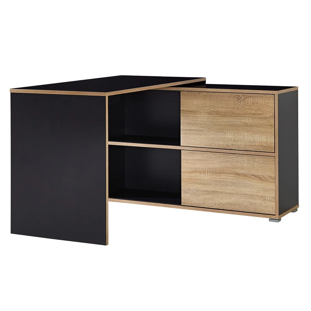 Livingruhm Schreibtisch Nisse Mit Sideboard Anthrazit Eiche Dekor 9 Livingruhm Schreibtisch Nisse Mit Sideboard Anthrazit Eiche Dekor – Bild 7