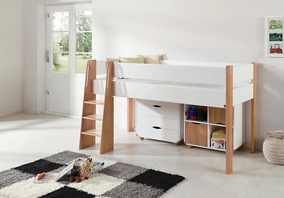 Schreibtisch Sam Kinderschreibtisch Buche Massiv Natur / Weiß 4 Schreibtisch Sam Kinderschreibtisch Buche Massiv Natur / Weiß – Bild 2