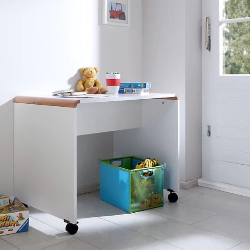 Schreibtisch Sam Kinderschreibtisch Buche Massiv Natur / Weiß 3 Schreibtisch Sam Kinderschreibtisch Buche Massiv Natur / Weiß