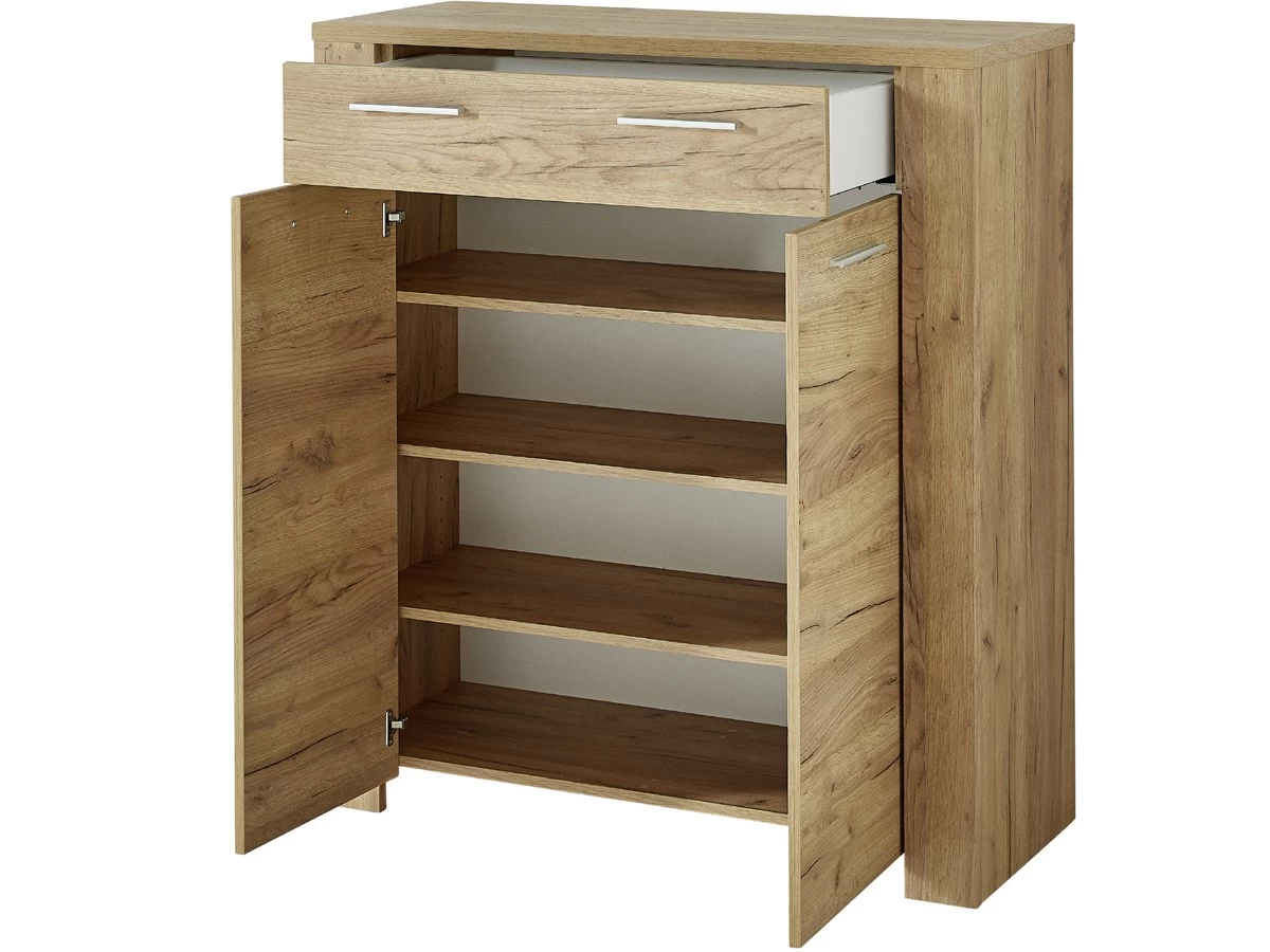 Livingruhm Schuhschrank Eiche Dekor 96 Cm Breit 4 Livingruhm Schuhschrank Eiche Dekor 96 Cm Breit – Bild 2