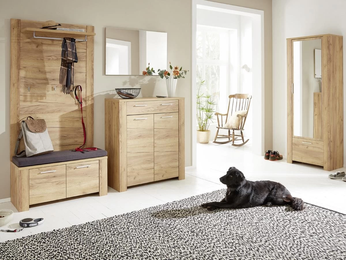 Livingruhm Schuhschrank Eiche Dekor 96 Cm Breit 5 Livingruhm Schuhschrank Eiche Dekor 96 Cm Breit – Bild 3