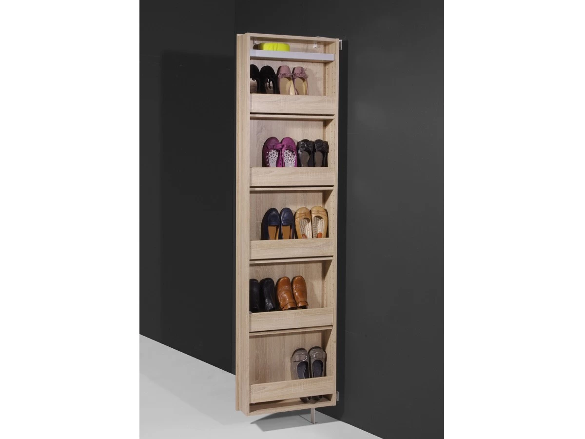Livingruhm Schuhschrank Drehschrank Mit Eiche 5 Livingruhm Schuhschrank Drehschrank Mit Eiche – Bild 3
