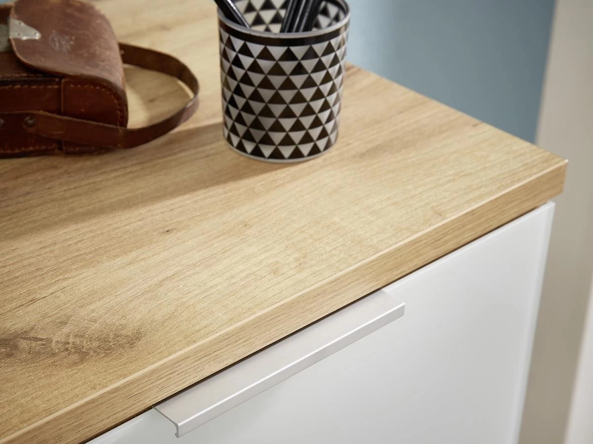 Livingruhm Schuhschrank Telde 3935 Eiche Weiß Dekor Mit Glasfront 134 Cm Breit 8 Livingruhm Schuhschrank Telde 3935 Eiche Weiß Dekor Mit Glasfront 134 Cm Breit – Bild 6