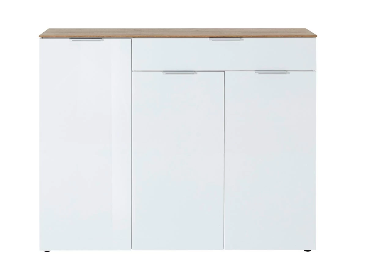 Livingruhm Sideboard Eiche Weiß 136 Cm Breit 4 Livingruhm Sideboard Eiche Weiß 136 Cm Breit – Bild 2