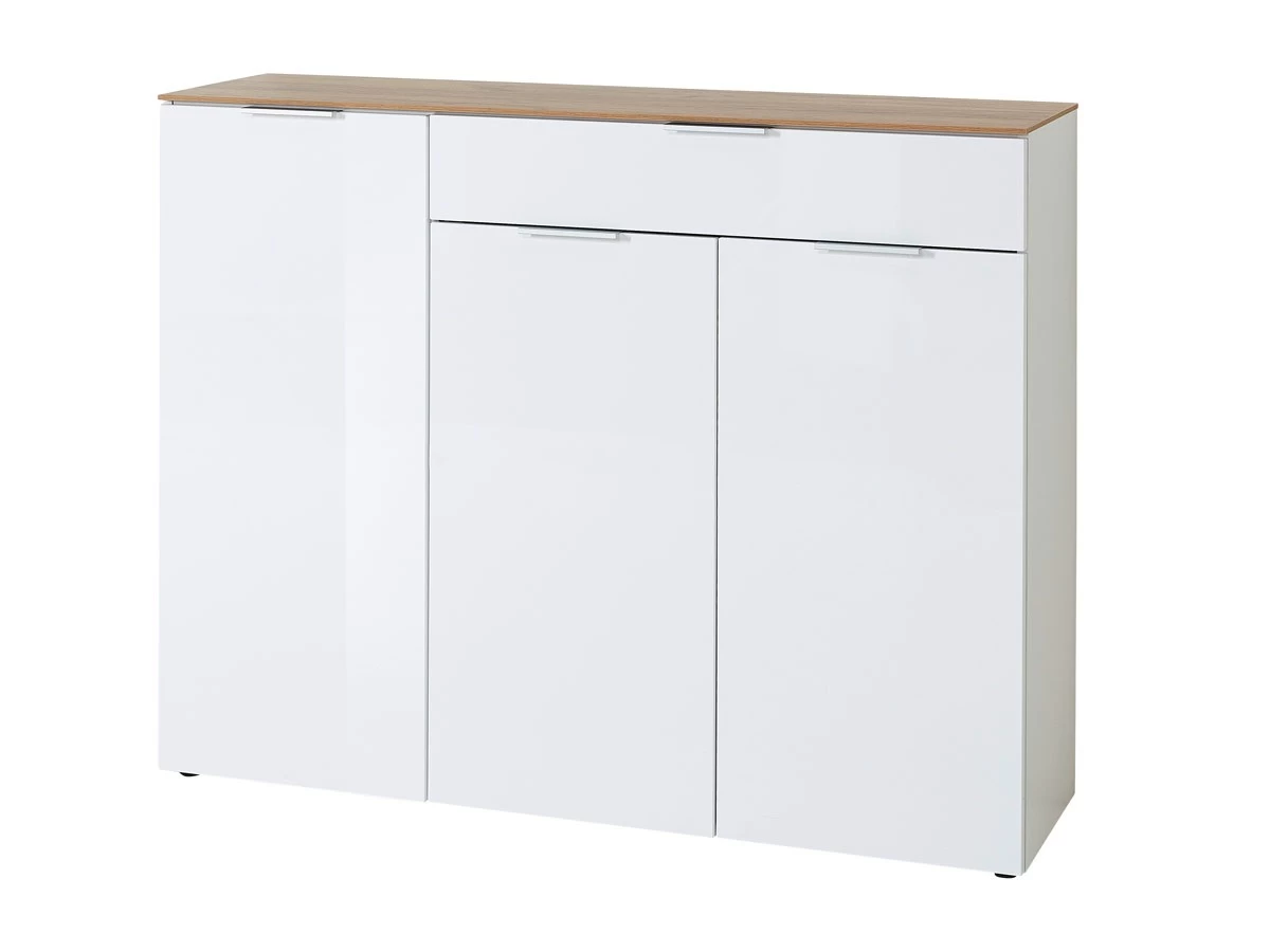 Livingruhm Sideboard Eiche Weiß 136 Cm Breit 3 Livingruhm Sideboard Eiche Weiß 136 Cm Breit