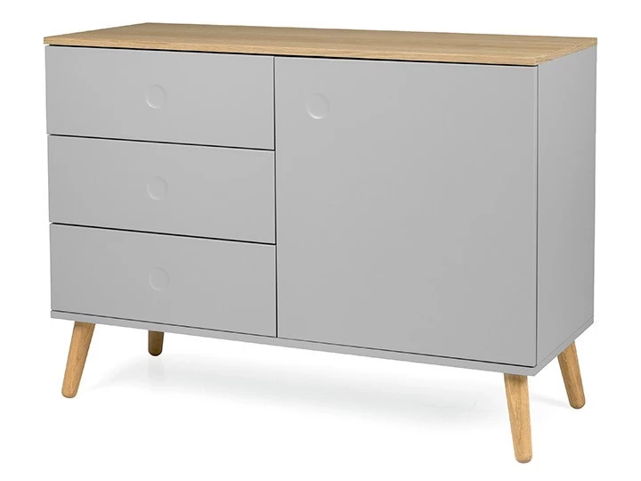 Sideboard Joan Eiche & Grau 109cm Livingruhm 4 Sideboard Joan Eiche & Grau 109cm Livingruhm – Bild 2