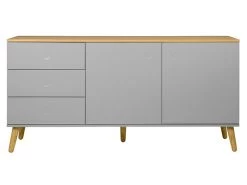 Sideboard Joan Eiche & Grau 162cm Livingruhm