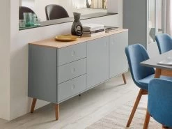 Sideboard Joan Eiche & Grau 162cm Livingruhm -Paulmann Store sideboard joan eiche grau 162cm livingruhm 1308681 75 463 1280x1280