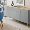 Sideboard Joan Eiche & Grau 192cm Livingruhm