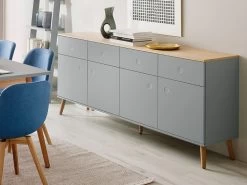 Sideboard Joan Eiche & Grau 192cm Livingruhm