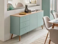Sideboard Joan Eiche & Grün 162cm Livingruhm