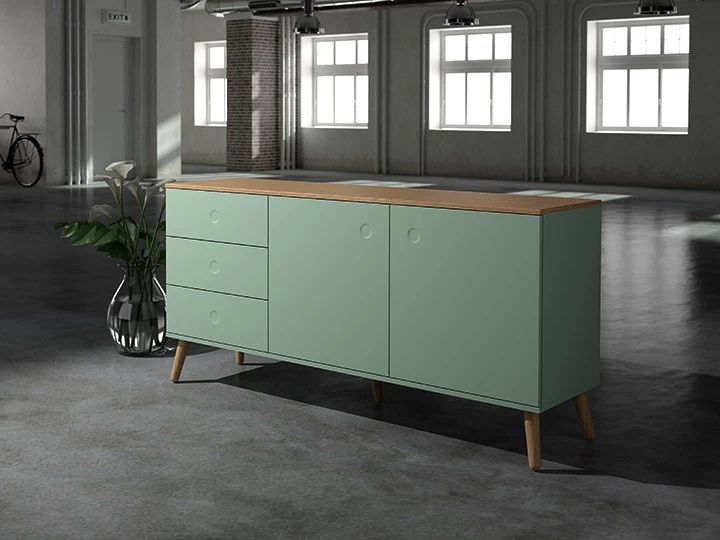 Sideboard Joan Eiche & Grün 162cm Livingruhm 12 Sideboard Joan Eiche & Grün 162cm Livingruhm – Bild 10