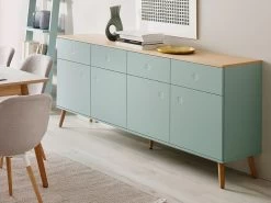 Sideboard Joan Eiche & Grün 192cm Livingruhm