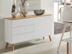 Sideboard Joan Eiche & Weiß 109 Cm Livingruhm