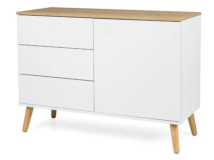Sideboard Joan Eiche & Weiß 109 Cm Livingruhm 4 Sideboard Joan Eiche & Weiß 109 Cm Livingruhm – Bild 2