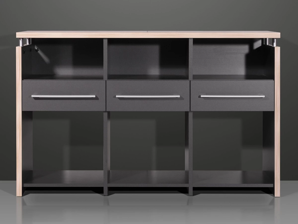 Livingruhm Sideboard 123 X 40 Cm Anthrazit 3 Livingruhm Sideboard 123 X 40 Cm Anthrazit
