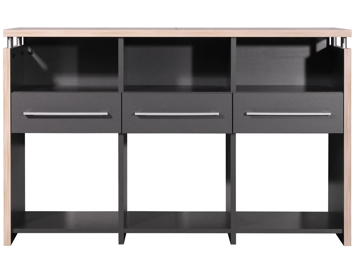 Livingruhm Sideboard 123 X 40 Cm Anthrazit 4 Livingruhm Sideboard 123 X 40 Cm Anthrazit – Bild 2