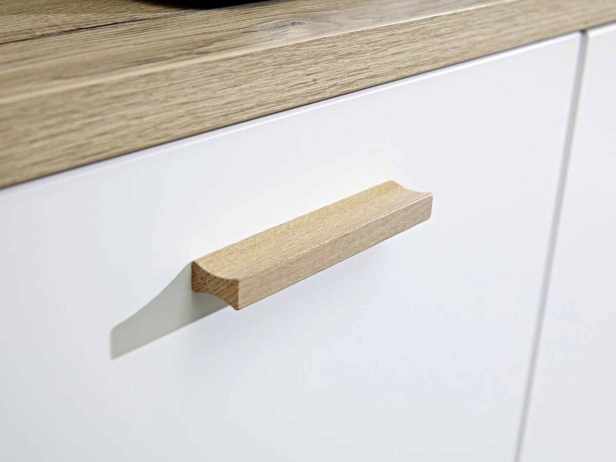 Livingruhm Sideboard Weiß Matt Eiche Dekor 144 Cm Breit 8 Livingruhm Sideboard Weiß Matt Eiche Dekor 144 Cm Breit – Bild 6