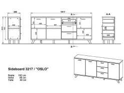 Livingruhm Sideboard Weiß Matt Eiche Dekor 196 Cm Breit 13 Livingruhm Sideboard Weiß Matt Eiche Dekor 196 Cm Breit -Paulmann Store sideboard oslo 3217 weib matt eiche dekor 196cm breit 1288 10354 hlBA 1280x1280