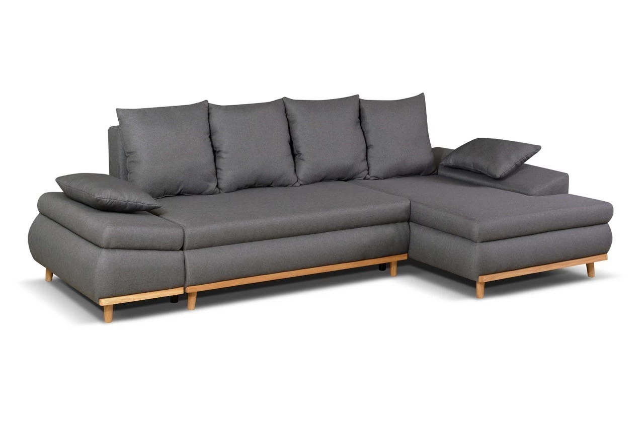 Relita Schlafsofa Jonas Grau Ausziehbar 4 Relita Schlafsofa Jonas Grau Ausziehbar – Bild 2