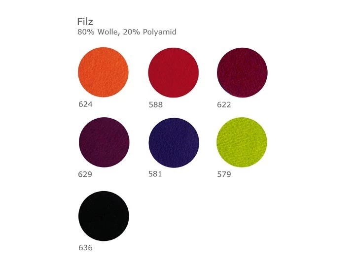 Livingruhm Pouf Hocker Groß Filz 588 Rot 5 Livingruhm Pouf Hocker Groß Filz 588 Rot – Bild 3