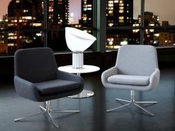 Livingruhm Softline Drehsessel Filz Melange Lichtgrau (612) & Gestell Chrom -Paulmann Store softline coco drehsessel filz melange lichtgrau 612 gestell b21 029 13 J3DX 1280x1280
