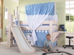 Relita Spielbett Leo 90 X 200 Cm Mit Schräger Rutsche Buche Massiv Geölt -Paulmann Store spielbett leo 90x200cm buche massiv white wash mit rutsche 10335 eAsy 1280x1280