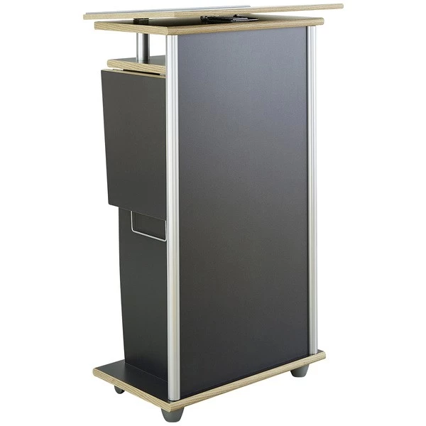 Livingruhm Stehpult Anthrazit Dekor Auf Rollen Rednerpult 6 Livingruhm Stehpult Anthrazit Dekor Auf Rollen Rednerpult – Bild 4