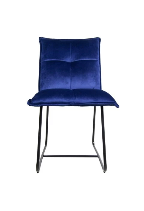 Stuhl Estelle Samt Blau Von HenkSchram 3 Stuhl Estelle Samt Blau Von HenkSchram