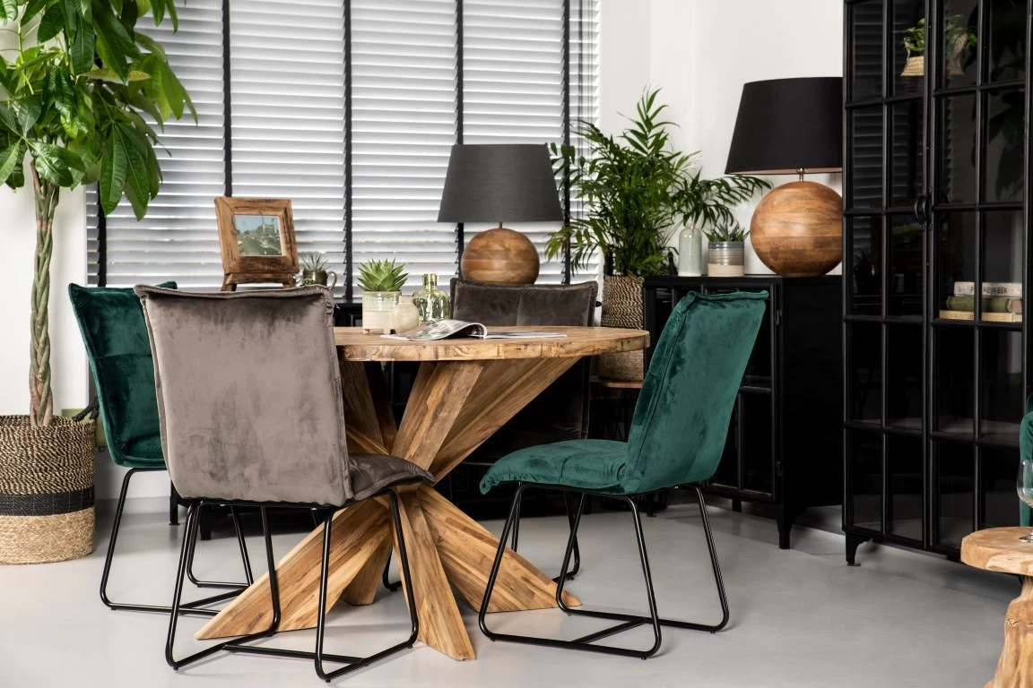 Stuhl Estelle Samt Grün Von HenkSchram 3 Stuhl Estelle Samt Grün Von HenkSchram