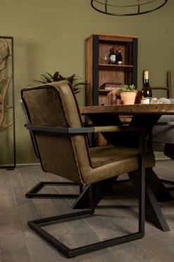 Stuhl Kansas - Bullleder Moos Von HenkSchram