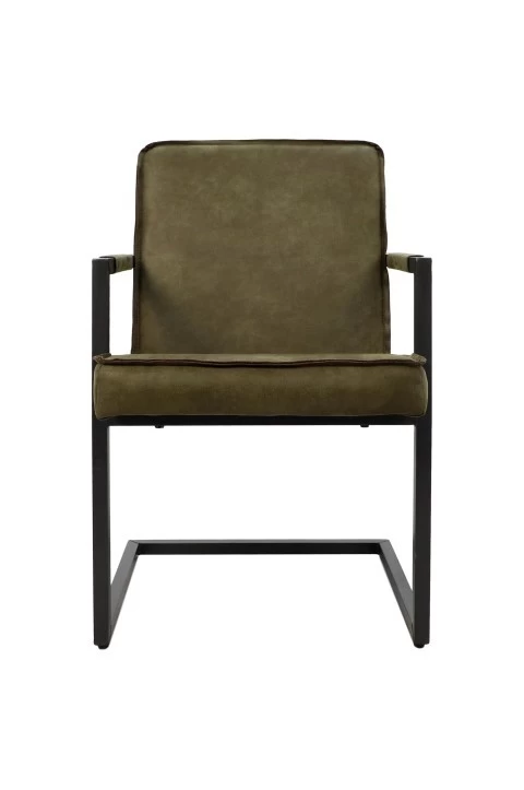 Stuhl Kansas - Bullleder Moos Von HenkSchram 4 Stuhl Kansas - Bullleder Moos Von HenkSchram – Bild 2