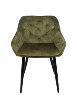 Henk Schram Wanduhr Speed Stuhl Liverpool Samt Moosgrün