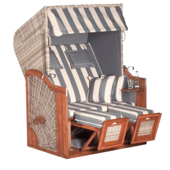 SunnySmart Strandkorb Rustikal 285 Z Sun Edition Grey-washed