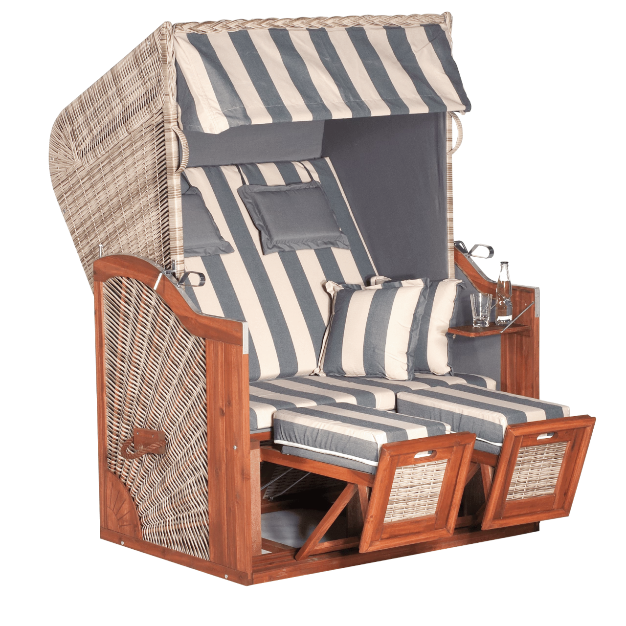 SunnySmart Strandkorb Rustikal 285 Z Sun Edition Grey-washed 3 SunnySmart Strandkorb Rustikal 285 Z Sun Edition Grey-washed