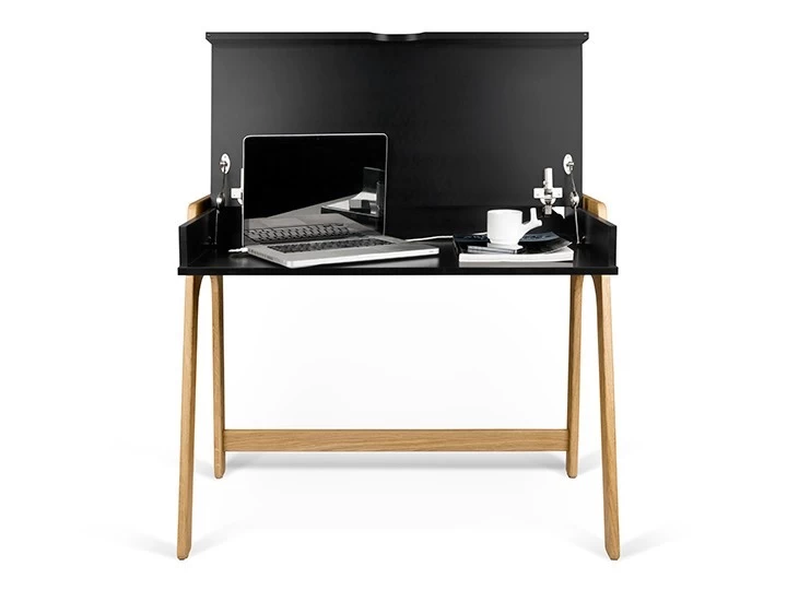 Temahome Aura Schreibtisch Schwarz & Eiche 94x53cm 8 Temahome Aura Schreibtisch Schwarz & Eiche 94x53cm – Bild 6