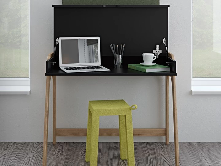 Temahome Aura Schreibtisch Schwarz & Eiche 94x53cm 10 Temahome Aura Schreibtisch Schwarz & Eiche 94x53cm – Bild 8