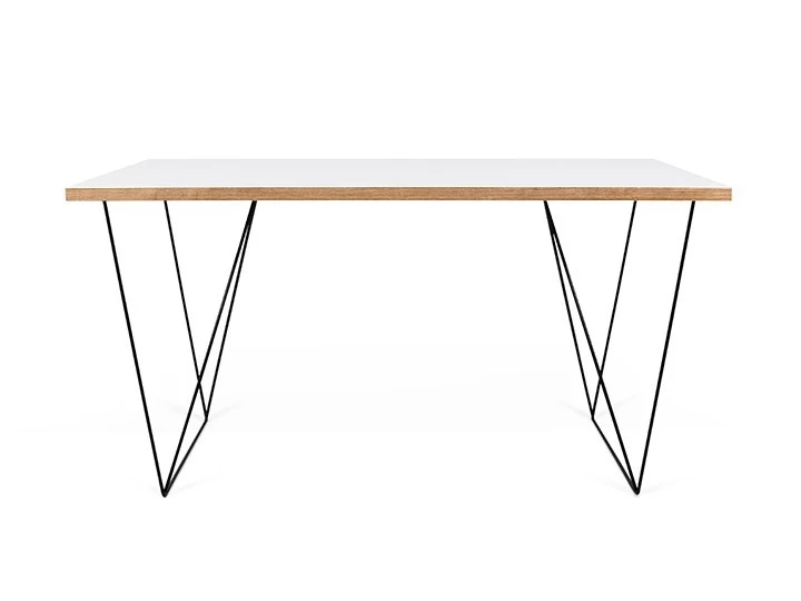 Temahome Flow Schreibtisch Weiß & Schwarz 140x75cm 6 Temahome Flow Schreibtisch Weiß & Schwarz 140x75cm – Bild 4