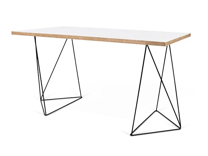 Temahome Flow Schreibtisch Weiß & Schwarz 140x75cm 7 Temahome Flow Schreibtisch Weiß & Schwarz 140x75cm – Bild 5