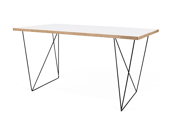 Temahome Flow Schreibtisch Weiß & Schwarz 140x75cm 8 Temahome Flow Schreibtisch Weiß & Schwarz 140x75cm – Bild 6