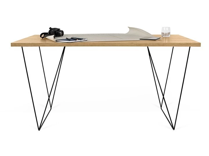 Temahome Flow Schreibtisch Wildeiche & Schwarz 140x75cm 7 Temahome Flow Schreibtisch Wildeiche & Schwarz 140x75cm – Bild 5