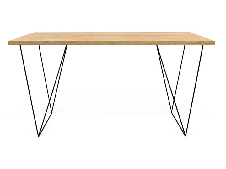 Temahome Flow Schreibtisch Wildeiche & Schwarz 140x75cm 5 Temahome Flow Schreibtisch Wildeiche & Schwarz 140x75cm – Bild 3