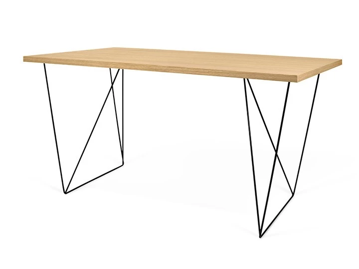 Temahome Flow Schreibtisch Wildeiche & Schwarz 140x75cm 9 Temahome Flow Schreibtisch Wildeiche & Schwarz 140x75cm – Bild 7